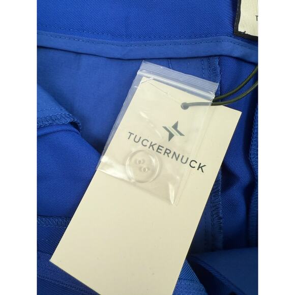 Tuckernuck Sapphire Blue Duncan Pleated Straight Leg Trouser Pants Size M - Picture 7 of 13